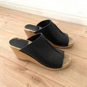 No. 6 Daria Clog Open Toe Wedge